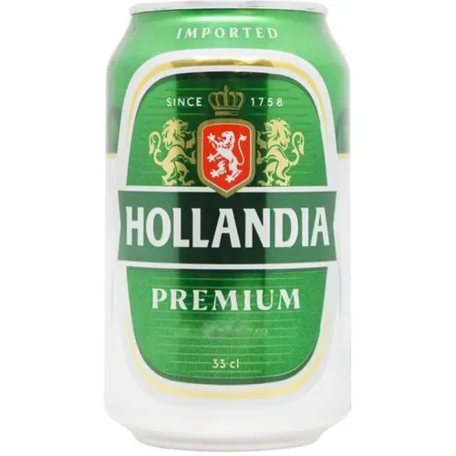 Пиво Hollandia, світле, фільтроване, 4,7%, з/б, 0,33л
