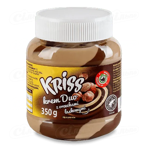 Паста Kriss шоколадно-горіхова (дует фундук), 350г