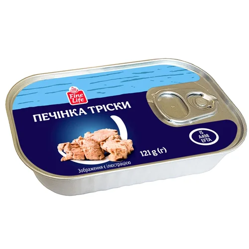 Печінка тріски Fine Life 121г