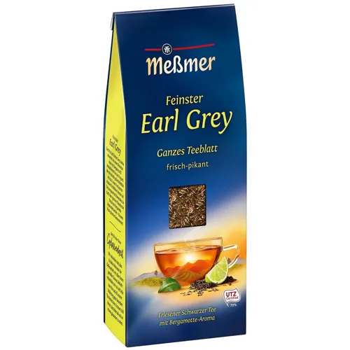 Чай чорний Messmer Earl Grey з ароматом бергамоту 150г