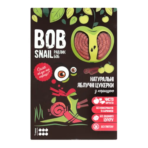 Цукерки яблучні з корицею Bob Snail к/у 60г