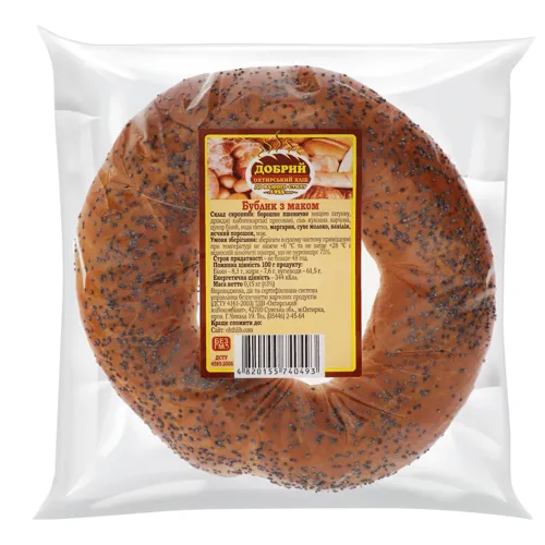 Бублик з маком Добрий м/у 0.15кг