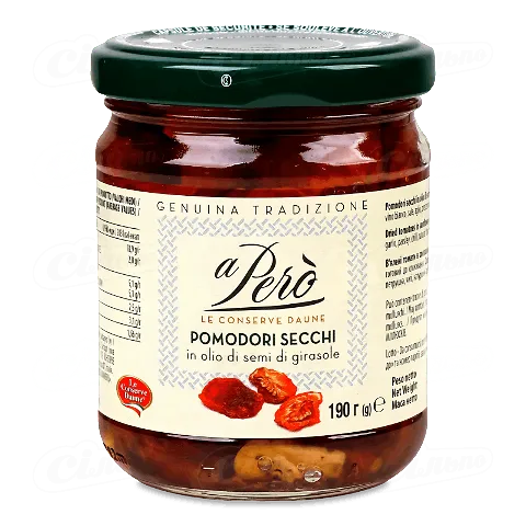 Томати a Pero в'ялені в соняшниковій олії, 190мл