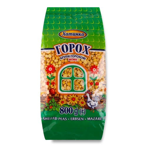 Горох Жовтий Розколотий, в/ґ, 800г