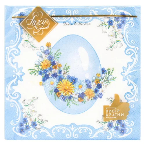 Серветка La Fleur Квітуча пасха 33х33см 18шт