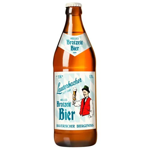 Пиво Lauterbacher Brotzeitbier світле фільтроване 5,1% 0,5л