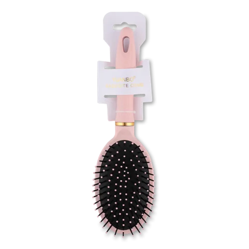Масажна Щітка Овальна Пудра 24.5х7см №KYYW178 Exquisite Comb Yuanbo, 1шт