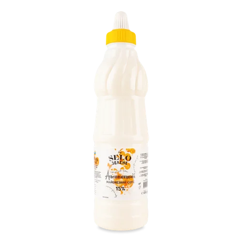 Соус Майонезний Вищого Ґатунку Апетитний Selo, Пластикова Пляшка 830г