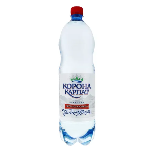 Вода питна сильногазована Корона Карпат 1.5л