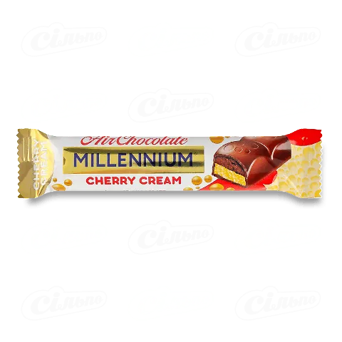Шоколад мол Millennium з вишневою начинкою пористий, 27г