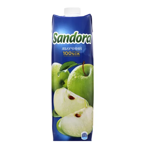 Сік яблучний освітлений Sandora т/п 0.95л