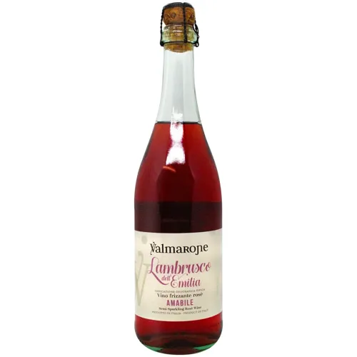 Вино напівігристе Valmarone Lambrusco Emilia напівсухе рожеве 8% 0,75л