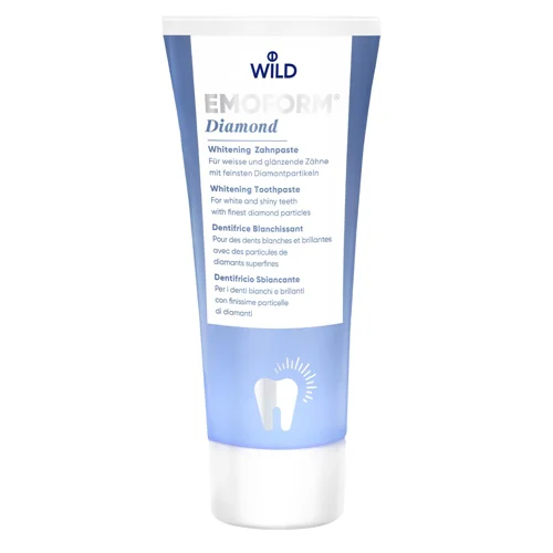 Зубна паста Dr. Wild Emoform Diamond відбілююча з часточками діаманту та фторидом 75мл