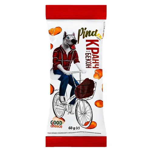 Арахіс смажений в хрусткій оболонці зі смаком 'Бекон', 60г