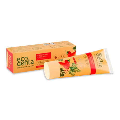Зубна Паста Дитяча Strawberry Ecodenta, В/ґ, 75мл