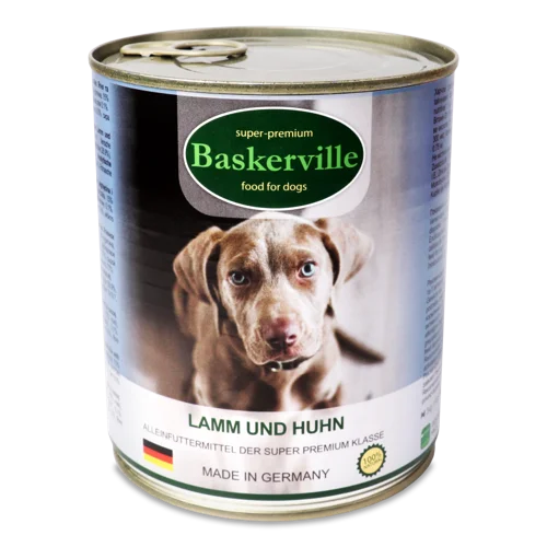Корм для собак Baskerville Ягнятина і Петелина, в/ґ, к/у, 1 кг