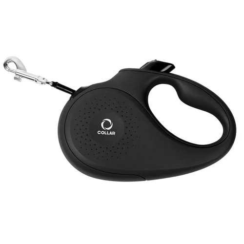 Повідець-рулетка Collar зі стрічкою S до 15кг 5м чорний