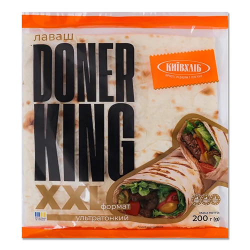 Лаваш Ультратонкий Doner King XXL Київхліб, м/у, 200г