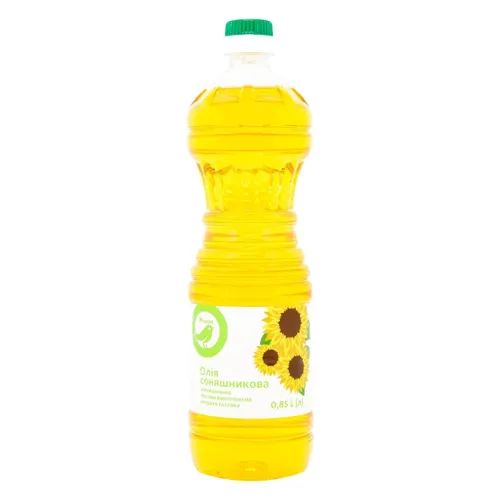 Олія Auchan соняшникова нерафінована 850мл