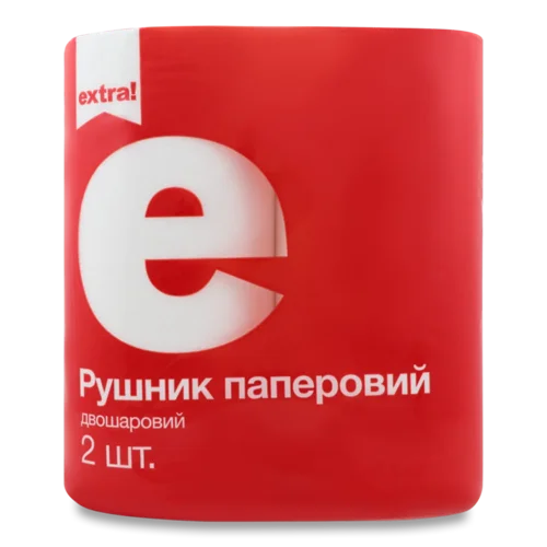 Рушник паперовий Extra! целюлоза, 2 шт./уп.