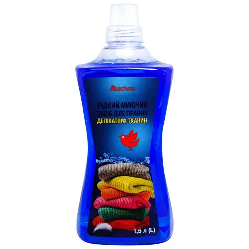 Засіб для прання Auchan для делікатних тканин 1,5л