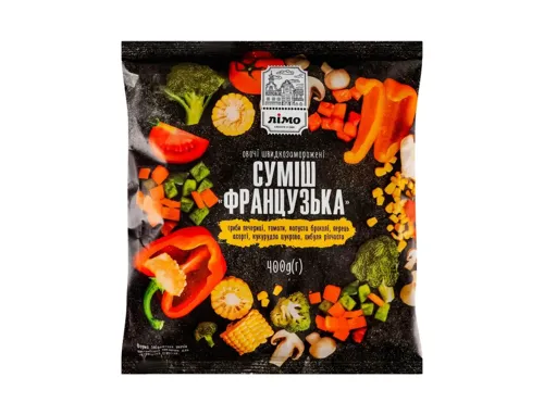 Суміш овочева швидкозаморожена Французька Лімо 400г