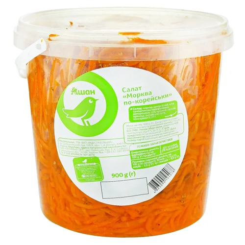 Салат Auchan Морква по-корейськи 900г