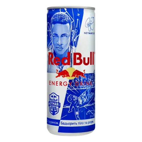 Напій енергетичний безалкогольний сильногазований з таурином Energy drink Red Bull з/б 250мл