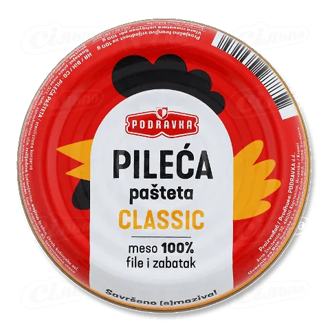 Паштет Podravka з курячого м'яса класичний, 95г