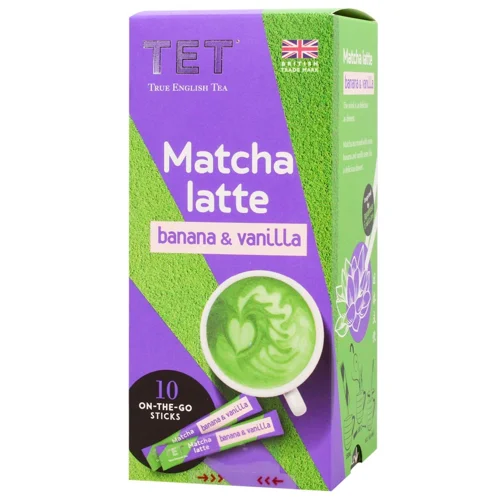 Напій на основі зеленого чаю ТЕТ Matcha Latte банан та ваніль 10г*10шт