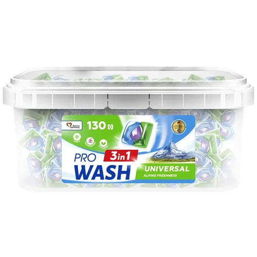 Капсули для прання Pro Wash Альпійська свіжість 130шт