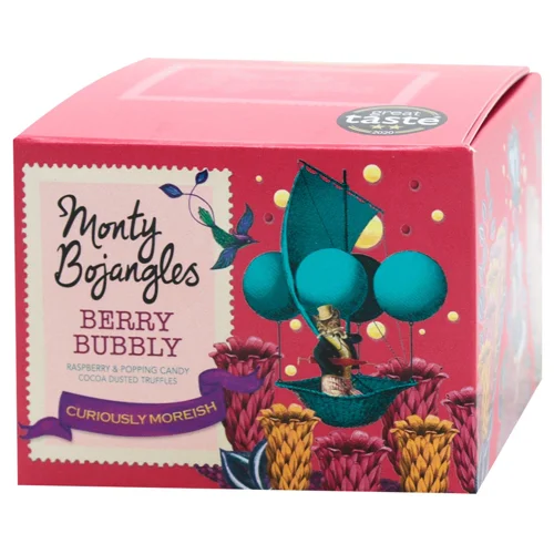 Цукерки Monty Bojangles Berry Bubbly Трюфелі зі смаком малини 100г