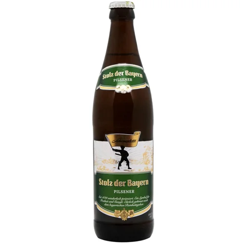 Пиво Schwarzbraeu Stolz der Bayern Pilsener світле фільтроване 5% 0,5л