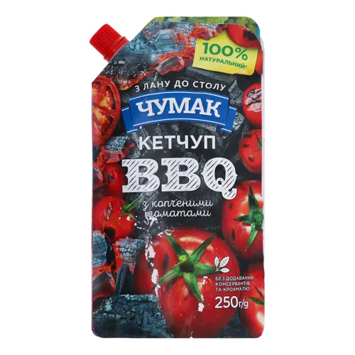 Кетчуп з копченими томатами BBQ Чумак д/п 250г