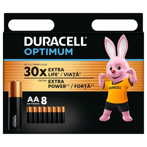 Батарейки Duracell Optimum лужні LR6 АА 8шт