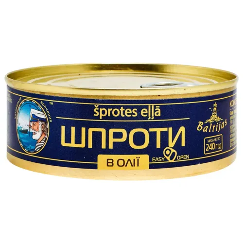Шпроти Baltijas в олії 240г