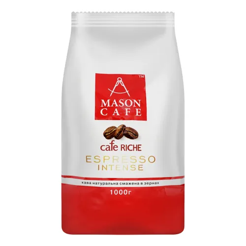 Кава натуральна смажена в зернах Espresso Intense Mason Cafe м/у 1кг