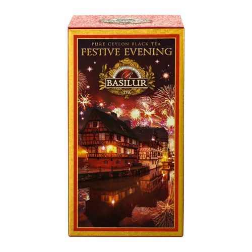 Чай чорний Святковий вечір Моменти Базілур Basilur з/б 75г