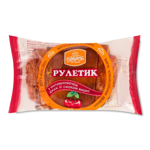 Рулетик З Джемом Смаком Вишні, В/ґ, 100г