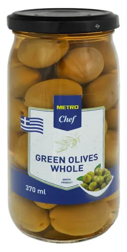Оливки зелені з кісточкою Metro Chef с/б 350г