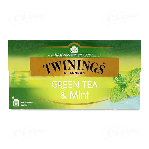 Чай зелений Twinings з м'ятою, 25*1,5г