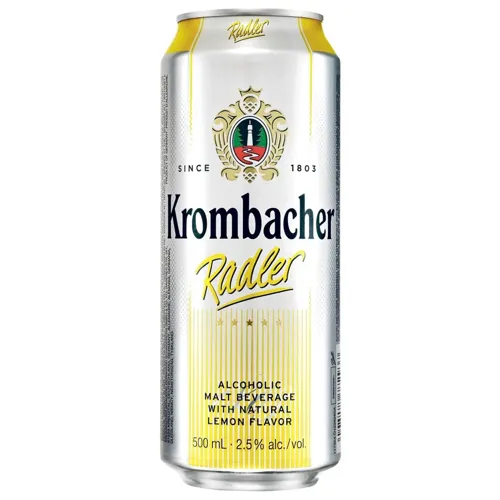 Пиво Krombacher Radler світле 2,5% 0,5л