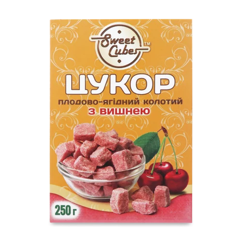 Цукор Плодово-Ягідний Колотий З Вишнею, к/у 250г