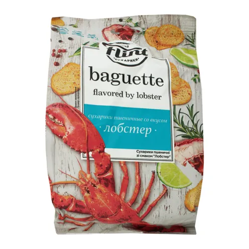 Сухарики пшеничні «Лобстер» Baguette Flint м/у 110г