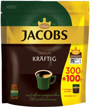 Кава розчинна Jacobs Cronat Kraftig 400г