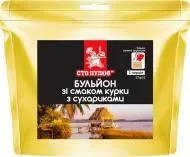 Суп Сто пудів Бульон зі смаком курки з сухариками 17г