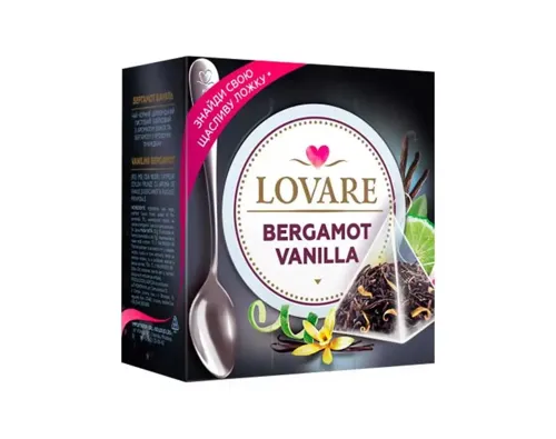 Чай чорний Lovare ваніль-бергамот 15шт*2г