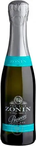Вино ігристе біле брют Zonin Prosecco Spumante 1821 0.2л