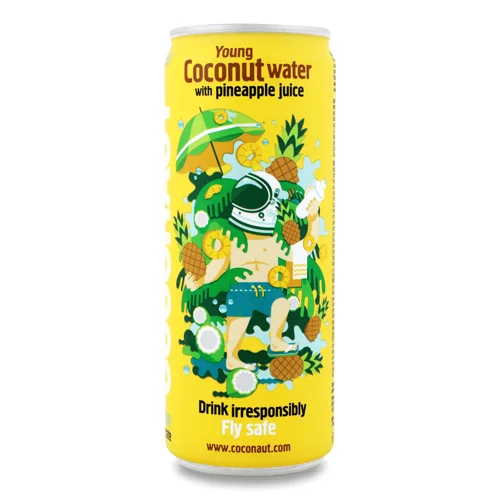 Напій Coconaut кокосовий з соком ананасу н/газ з/б 0,32л