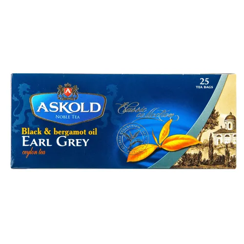 Чай чорний з ароматом бергамоту Earl Grey Classic Collection Askold к/у 25х2г